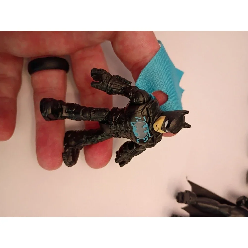 Huge Batman Toy Lot, Figurines, Three Batmobiles, Batwing, Boat.